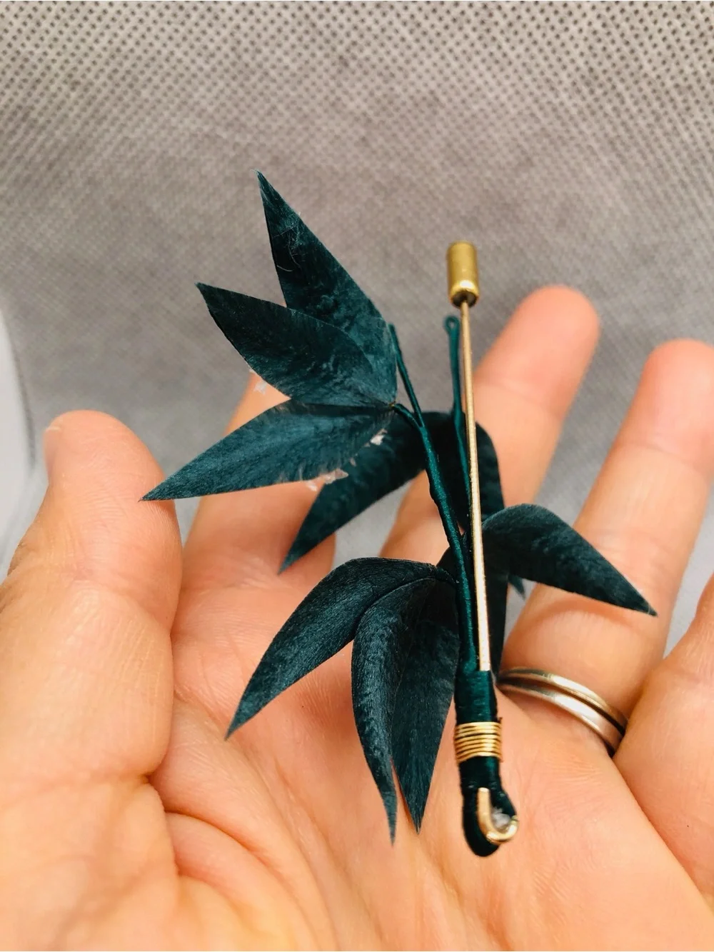 Bamboo fabric lux pin